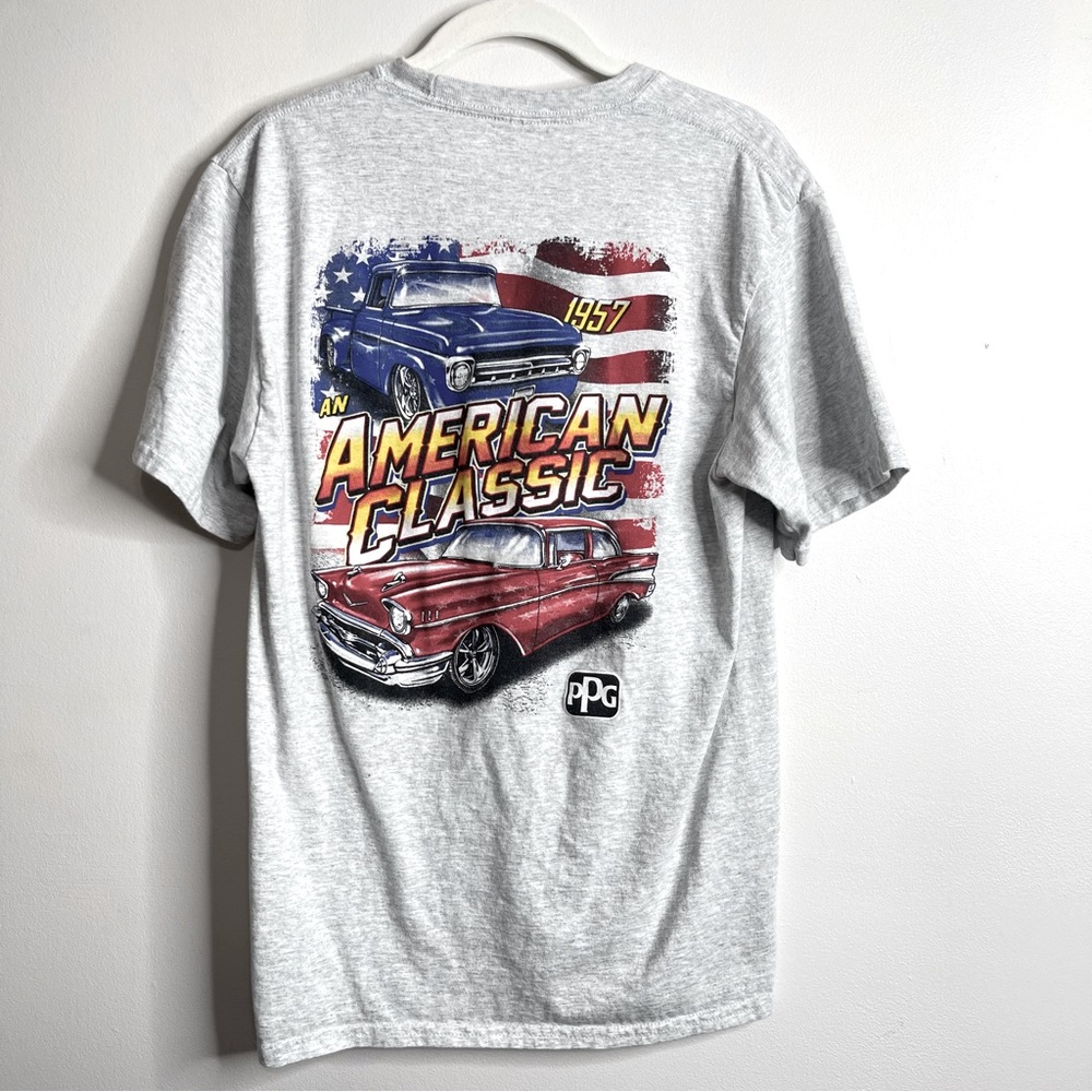Port & Company Automotive Painters Supply American Classics Cars Graphic Tee M